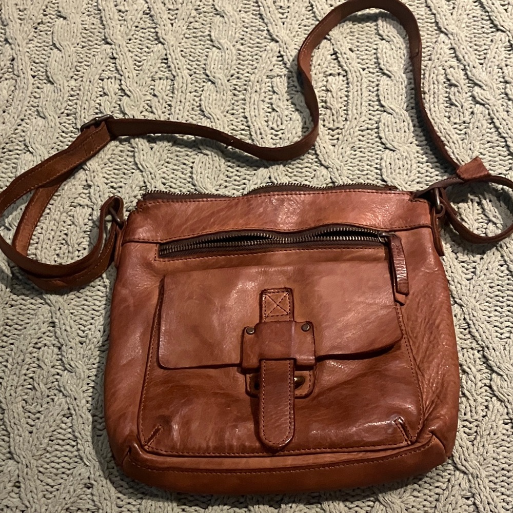 Brown Leather Crossbody Bag new!!!